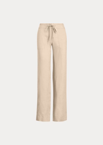 Women's Ralph Lauren Linen Wide-Leg Pants | 268790SXG